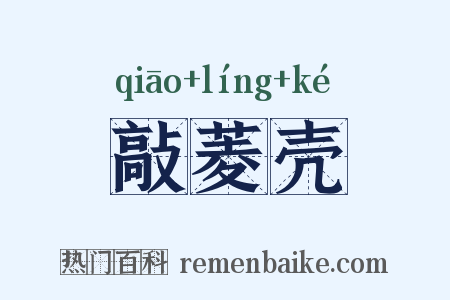 敲菱壳是什么意思的图片